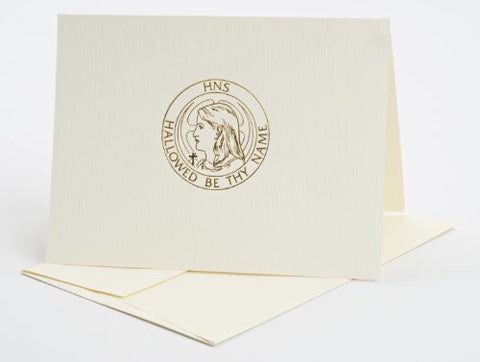 700 Holy Name Sympathy Card with Raised Logo