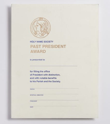 604 Past President's Award 9" x 12"