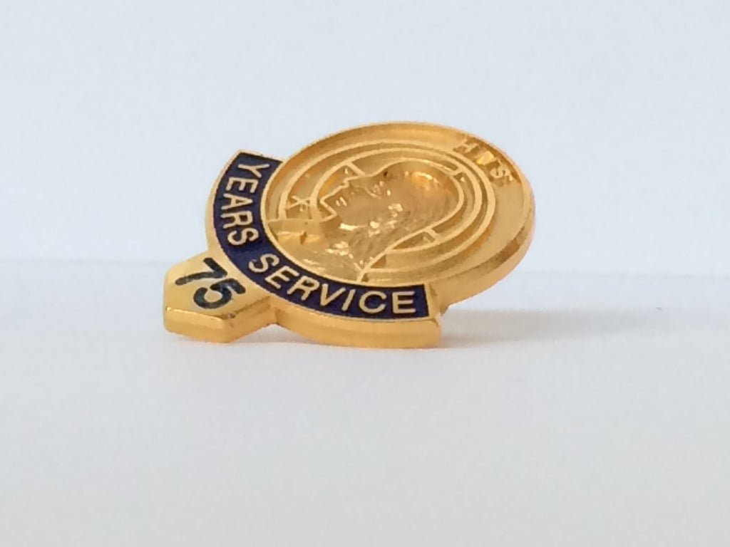 New 75 Year Service/Member Button Added - #513